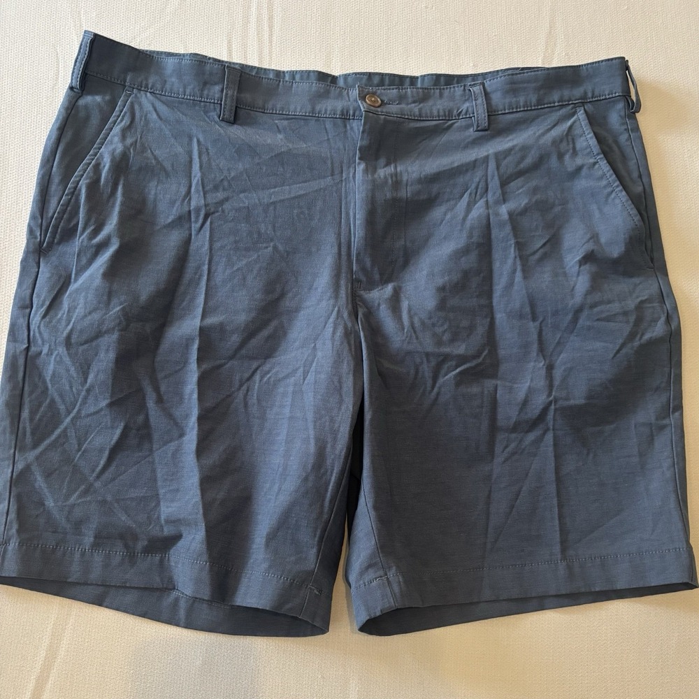 IZOD Golf SHORTS Navy Blue Mens 40x9 Flat Front Stretch Performance
